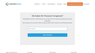 
                            11. Passwort vergessen - CenterDevice