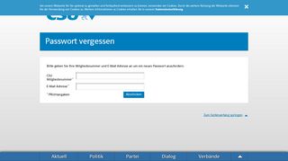 
                            13. Passwort vergessen - CSU