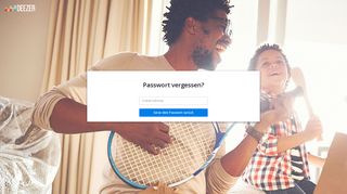 
                            2. Passwort vergessen - Deezer