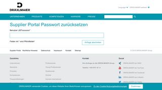 
                            8. Passwort vergessen - DRÄXLMAIER Group