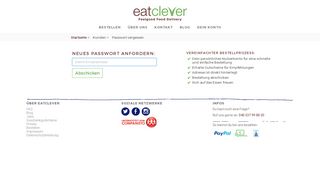 
                            3. Passwort vergessen - eatclever