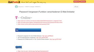 
                            10. Passwort-Vergessen-Funktion verschiedenen E-Mail-Anbieter ...