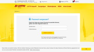 
                            3. Passwort vergessen - LOTTO Hamburg