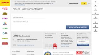 
                            7. Passwort vergessen – LOTTO Hessen