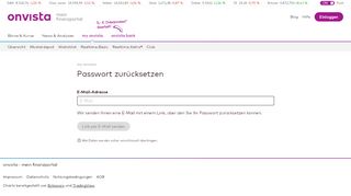 
                            4. Passwort vergessen? - My Onvista
