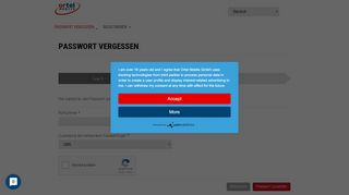 
                            1. Passwort vergessen – Online Kundenbereich – Ortel Mobile