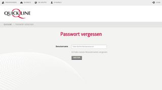 
                            7. Passwort vergessen - Quickline Login Login Quickline