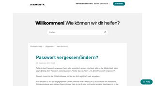 
                            8. Passwort vergessen – Runtastic Help