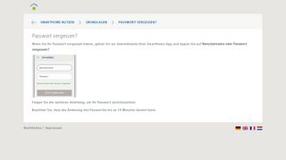 
                            4. Passwort vergessen? - SmartHome Hilfe