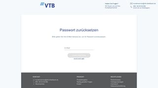 
                            11. Passwort vergessen? - VTB Invest