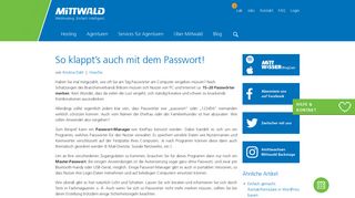 
                            9. Passwort -Verwaltung leicht gemacht - Mittwald