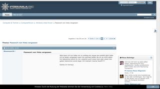 
                            10. Passwort von Vista vergessen - Forumla.de