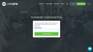 
                            4. Passwort zurücksetzen – LineUpr