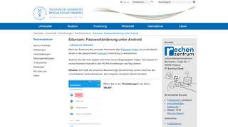 
                            2. Passwortänderung für eduroam unter Android | TU Bergakademie ...