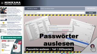 
                            7. Passwörter auslesen – Teil 1 (Hilfecenter) • mimikama