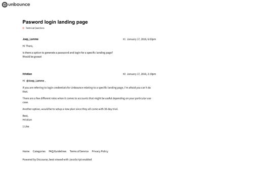 
                            9. Pasword login landing page - Technical Questions - Unbounce ...