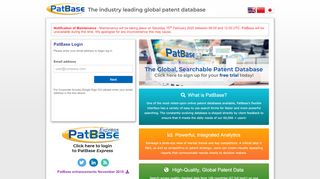 
                            1. PatBase Login