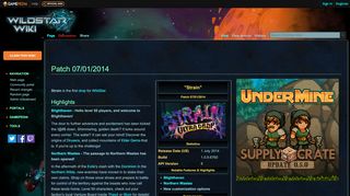 
                            6. Patch 07/01/2014 - Official WildStar Wiki