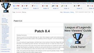 
                            11. Patch 8.4 - Leaguepedia | League of Legends Esports Wiki