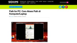 
                            2. Path for PC: Cara Akses Path di Komputer/Laptop - Sidomi