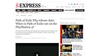 
                            13. Path of Exile PS4 release date: When is Path of Exile out on the ...