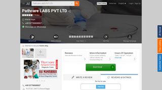 
                            5. Pathcare LABS PVT LTD, Kharvel Nagar - Pathology Labs in ... - Justdial