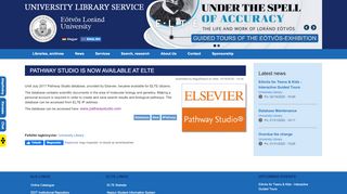 
                            12. Pathway Studio is now available at ELTE | University Library Service ...