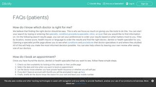 
                            3. Patient FAQs | Doctify
