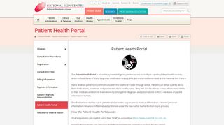 
                            9. Patient Health Portal - National Skin Centre