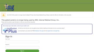 
                            9. Patient Portal - IMG, Internal Medical Group, Inc. - Medfusion