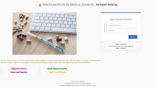 
                            11. Patient Portal Login |Amrita Institute Of Medical Sciences