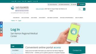 
                            10. Patient Portal Login | San Ramon Regional Medical Center