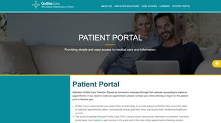 
                            4. Patient Portal - OnSite Care Clinics