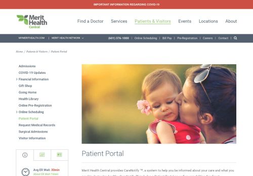 
                            11. Patient Portal | Patients & Visitors - Merit Health Central