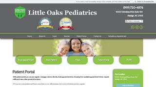 
                            10. Patient Portal - Pediatrician in Raleigh, NC - Little Oaks Pediatrics