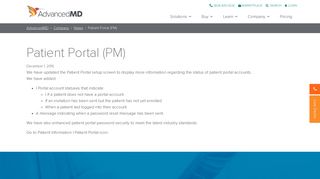 
                            5. Patient Portal (PM) - AdvancedMD