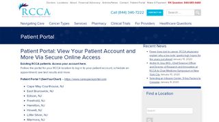 
                            12. Patient Portal | Regional Cancer Care Associates