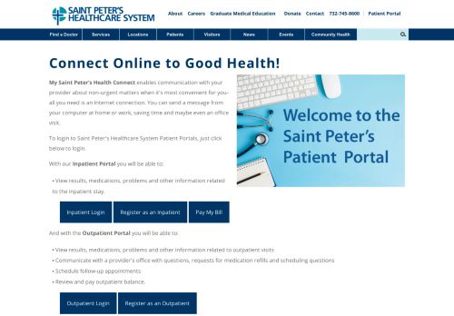 
                            3. Patient Portal - Saint Peter's HealthCare System
