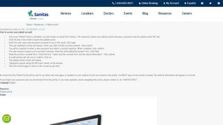 
                            7. Patient portal | Sanitas - Sanitas Medical Centers