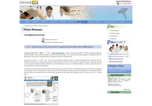 
                            10. Patient Portal Services with its Integrated Electronic Medical ... - OmniMD