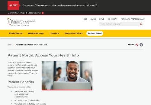
                            6. Patient Portal | UMMC Midtown Campus