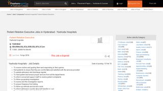 
                            12. Patient Relation Executive Jobs in Hyderabad - Yashoda Hospitals 15 ...
