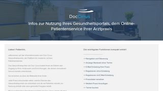 
                            5. Patientenportal - Doc Cirrus