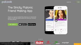 
                            7. Patook - the strictly platonic friend-making app.