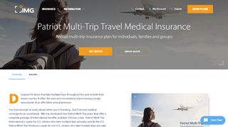 
                            8. Patriot Multi-Trip Travel Medical Insurance - IMG - IMG Global