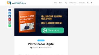 
                            7. Patrocinador Digital - Negócio de Marketing Digital