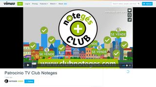 
                            8. Patrocinio TV Club Noteges on Vimeo