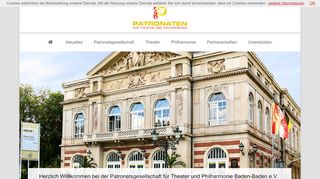 
                            4. Patronatsgesellschaft – Für Theater und Philharmonie Baden-Baden