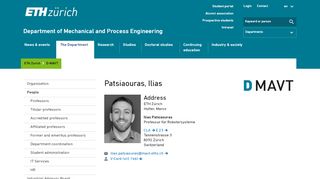 
                            10. Patsiaouras, Ilias | ETH Zurich