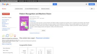 
                            9. Pattern Recognition and Machine Vision